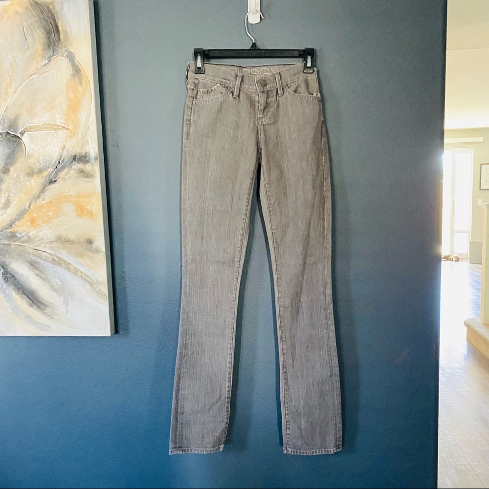 NWT Goldsign grey gray jeans size 23 straight leg